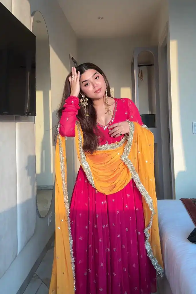 SRK 5313 Pink in Faux Georgette Embroidery Work Salwar Suit . Available at ₹2099 only. Delivery 4-6 Working Days. Shop now. | Jump Suits, Casual Suits, Creative suits, Designer Suits, Palazzo Suits, Party Wear Suits, Patiala Suits, Salwar suit, Straight Suits