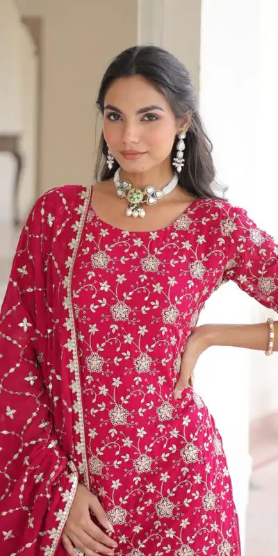 KA 1210 Pink in Georgette. Embroidery Work & Sequins Work Salwar Suit Grab it for ₹2599. Delivery 4-6 Working Days. Shop now. | Jump Suits, Straight Suits, Tops & Bottoms, Track Suits, Trendy Wear, Casual Suits, Creative suits, Designer Suits, Palazzo Suits, Party Wear Suits, Patiala Suits, Salwar suit