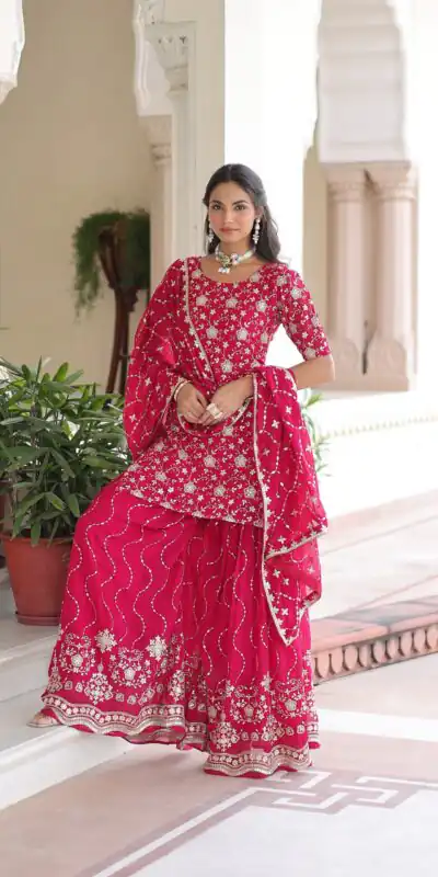 KA 1210 Pink in Georgette. Embroidery Work & Sequins Work Salwar Suit Grab it for ₹2599. Delivery 4-6 Working Days. Shop now. | Jump Suits, Straight Suits, Tops & Bottoms, Track Suits, Trendy Wear, Casual Suits, Creative suits, Designer Suits, Palazzo Suits, Party Wear Suits, Patiala Suits, Salwar suit