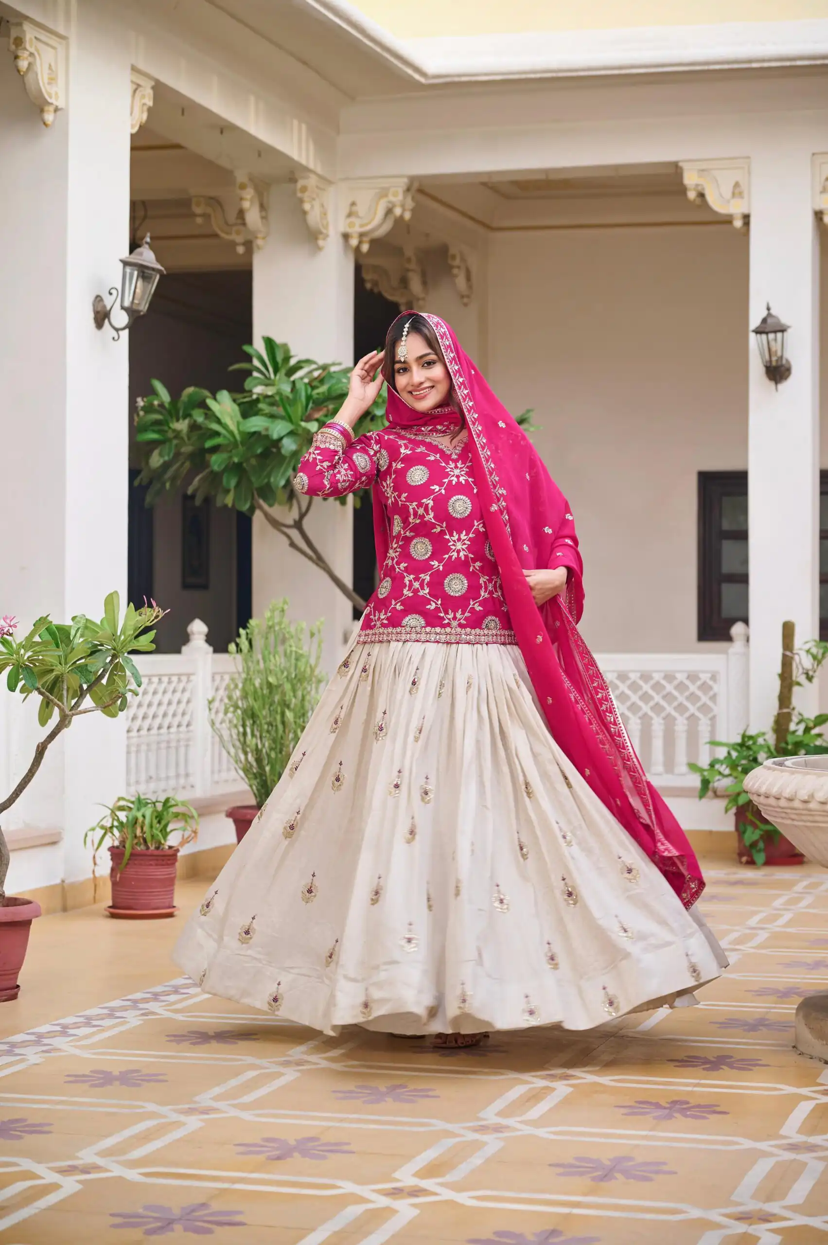 Ram 101 Pink Pure Chinon Lehenga Choli Perfect for Wedding, Party, Makar Sankranti, Reception, Sangeet – . Exclusive Offer ₹2649. Delivery 4-6 Working | Bollywood Lehenga, Creative Lehenga, Designer Lehenga, Embroidered Lehenga, Lehenga, Party Wear Lehenga