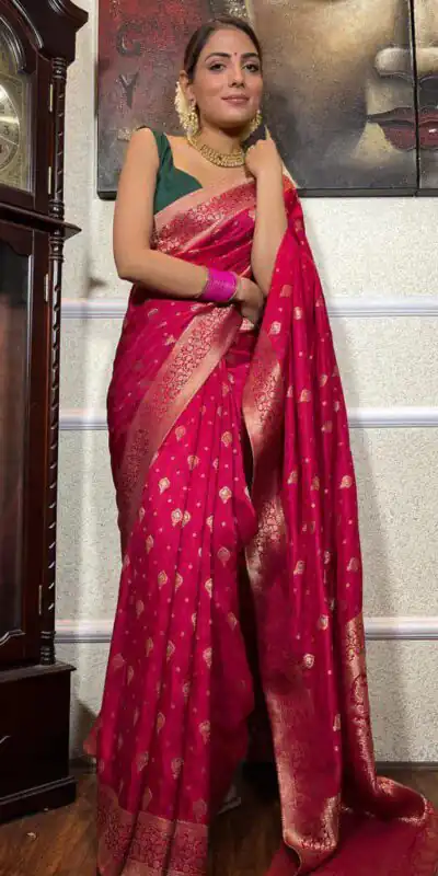 KPR 210 Pink Soft Lichi Silk Saree with Lace Work & Lace Border. Special Price ₹1399. Delivery 4-6 Working Days. Shop now. | Bollywood Sarees, Creative Sarees, Designer Sarees, Embroidered Sarees, Ethnic Saree, Modern Digital sarees, Party Wear Sarees, Sarees