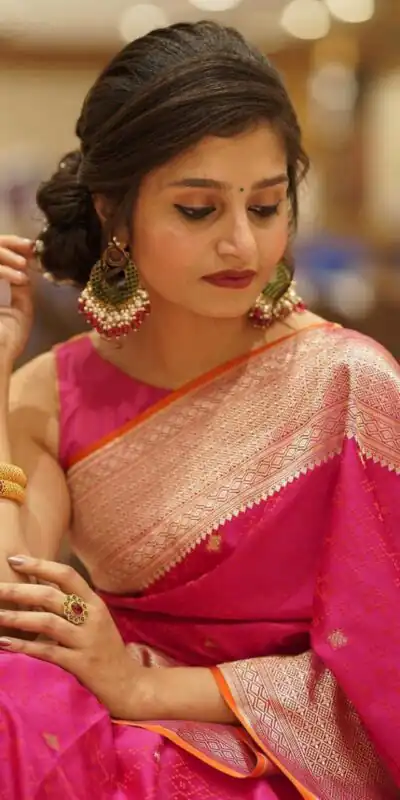 KPR 260 Pink in Color Soft Lichi SilkOn All Over Designer Work Saree . Grab it for ₹1399. Delivery 4-6 Working Days. Shop now. | Bollywood Sarees, Creative Sarees, Designer Sarees, Embroidered Sarees, Ethnic Saree, Modern Digital sarees, Party Wear Sarees, Sarees