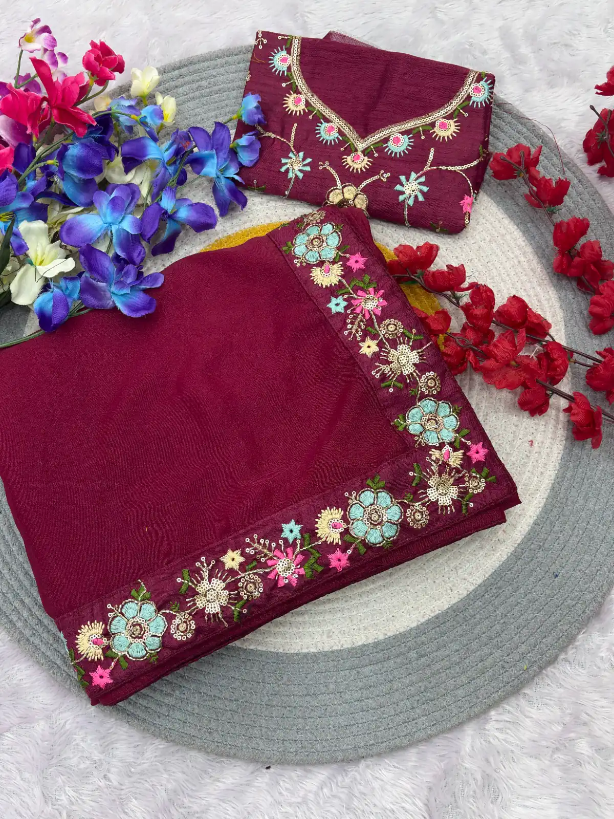 JR 658 Pink in Color Star Georgette ace Work & Embroidery Work Saree . Now at just ₹1699. Delivery 4-6 Working Days. Shop now. | Bollywood Sarees, Creative Sarees, Designer Sarees, Embroidered Sarees, Ethnic Saree, Modern Digital sarees, Party Wear Sarees, Sarees