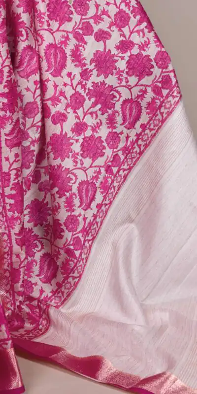 YNF 7055 Pink in Tasar Silk With Viscose Border Lace Work & Lace Border Saree. Exclusive Offer ₹1699. Delivery 4-6 Working Days. Shop now. | Bollywood Sarees, Creative Sarees, Designer Sarees, Embroidered Sarees, Ethnic Saree, Modern Digital sarees, Party Wear Sarees, Sarees