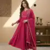MF 912 Pink Color Vichitra Silk Gown with Sequence Work Designer Work. Get it for ₹1799. Delivery 4-6 Working Days. Shop now. | Bollywood Gowns, Creative Gowns, Designer Gowns, Embroidered Gowns, Gowns, Party Wear Gowns