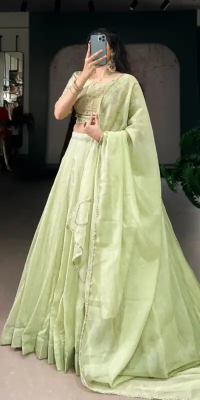 LNB 1100 Pista with Bead Work & Sequins Work. Allen Crush Lehenga Choli Best Price ₹3299. Delivery 4-6 Working Days. Shop now. | Bollywood Lehenga, Creative Lehenga, Designer Lehenga, Embroidered Lehenga, Lehenga, Party Wear Lehenga