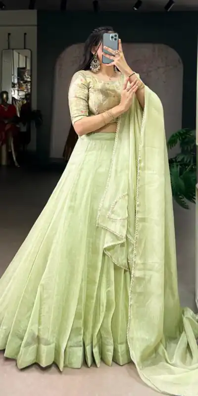 LNB 1100 Pista with Bead Work & Sequins Work. Allen Crush Lehenga Choli Best Price ₹3299. Delivery 4-6 Working Days. Shop now. | Bollywood Lehenga, Creative Lehenga, Designer Lehenga, Embroidered Lehenga, Lehenga, Party Wear Lehenga