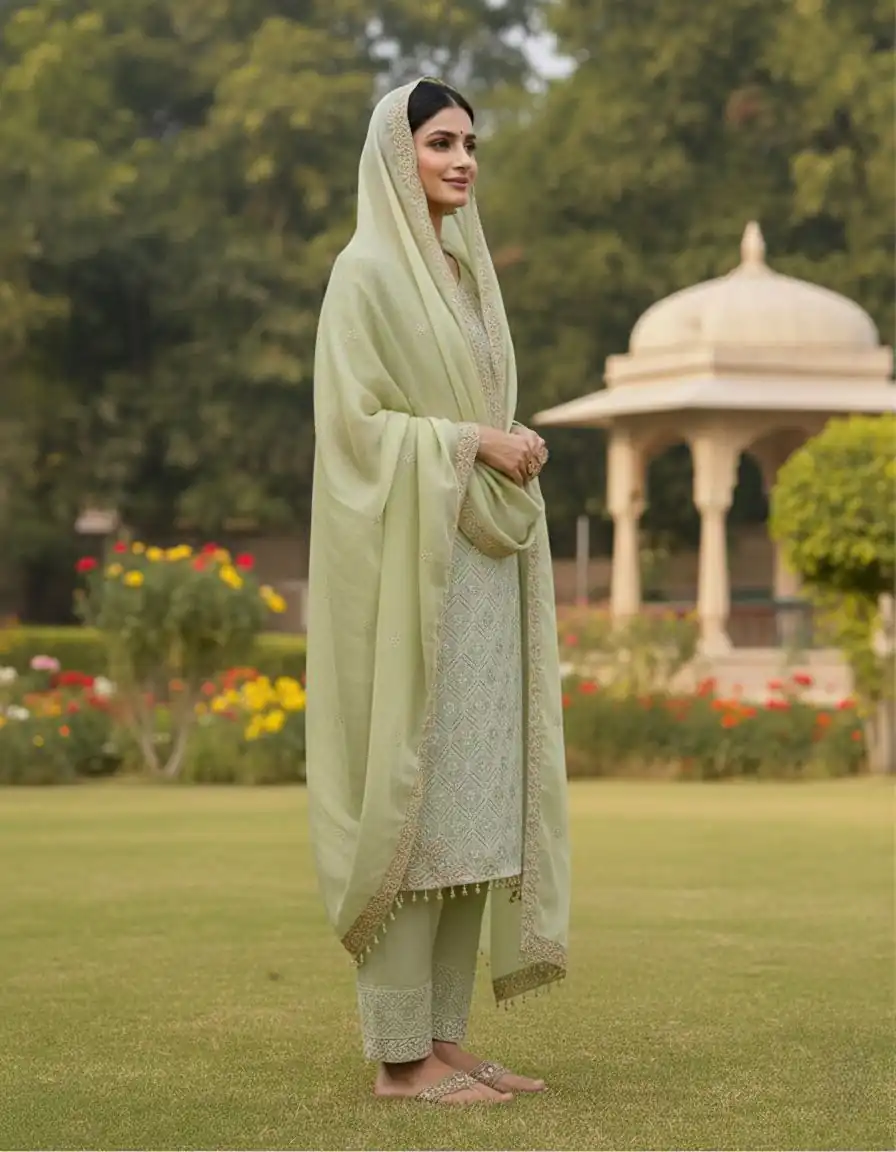 ZSR 3158 Pista in Organza Silk Lace Work & Embroidery Work Salwar Suit . Get it for ₹2399. Delivery 4-6 Working Days. Shop now. | Jump Suits, Straight Suits, Tops & Bottoms, Track Suits, Trendy Wear, Casual Suits, Creative suits, Designer Suits, Palazzo Suits, Party Wear Suits, Patiala Suits, Salwar suit