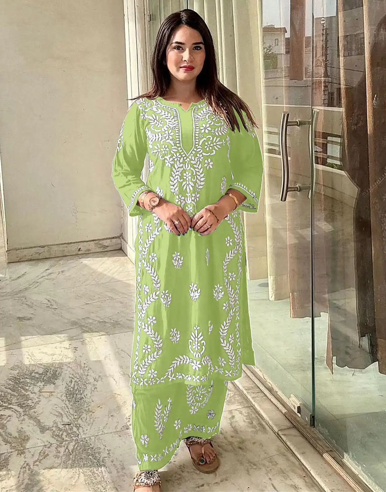 MF 627 Pista Rayon With Wid Lakhnavi Style Work Kurti Designer Work. Grab it for ₹1449. Delivery 4-6 Working Days. Shop now. | Bollywood Kurti, Creative Kurtis, Designer Kurti, Kurti, Party Wear Kurti, Selfie Kurti