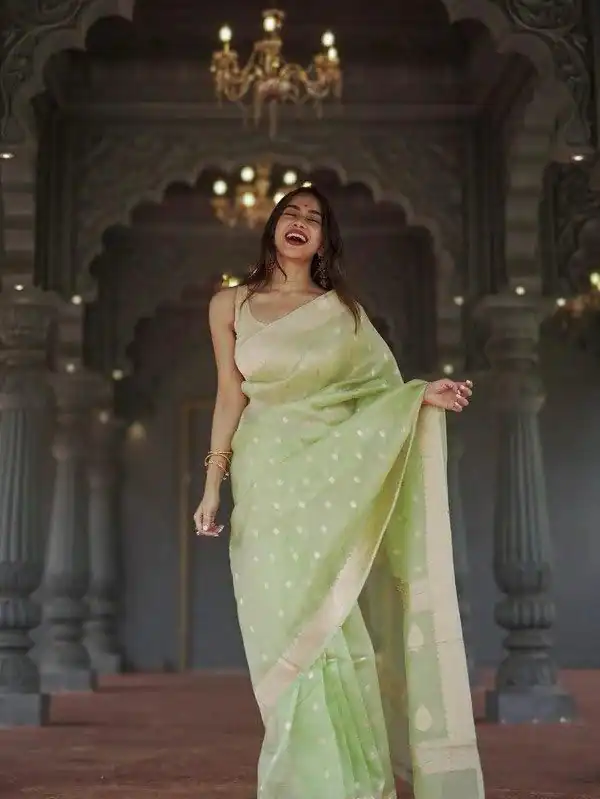 KP 6040 Pista Soft Lilan Slab Saree with Weaving Work Designer Work. Festive Deal ₹1399. Delivery 4-6 Working Days. Shop now. | Bollywood Sarees, Creative Sarees, Designer Sarees, Embroidered Sarees, Ethnic Saree, Modern Digital sarees, Party Wear Sarees, Sarees