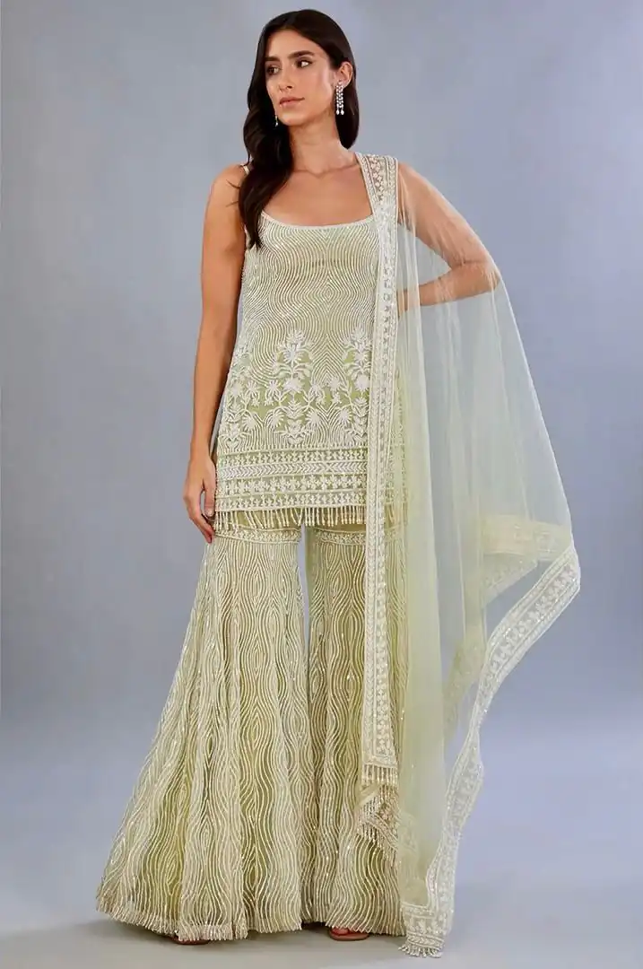 PST 18 Pista Soft Net Salwar Suit with Wedding, Party, Festive Designer Work. Festive Deal ₹1999. Delivery 4-6 Working Days. Shop now. | Jump Suits, Straight Suits, Tops & Bottoms, Track Suits, Trendy Wear, Casual Suits, Creative suits, Designer Suits, Palazzo Suits, Party Wear Suits, Patiala Suits, Salwar suit