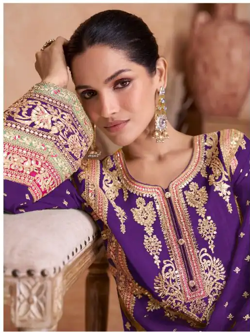 DS Ashirvad 7406 Purple in Color Chinon Embroidery Work Salwar Suit . Special Price ₹2449. Delivery 4-6 Working Days. Shop now. | Jump Suits, Tops & Bottoms, Track Suits, Trendy Wear, Casual Suits, Creative suits, Designer Suits, Palazzo Suits, Party Wear Suits, Patiala Suits, Salwar suit, Straight Suits