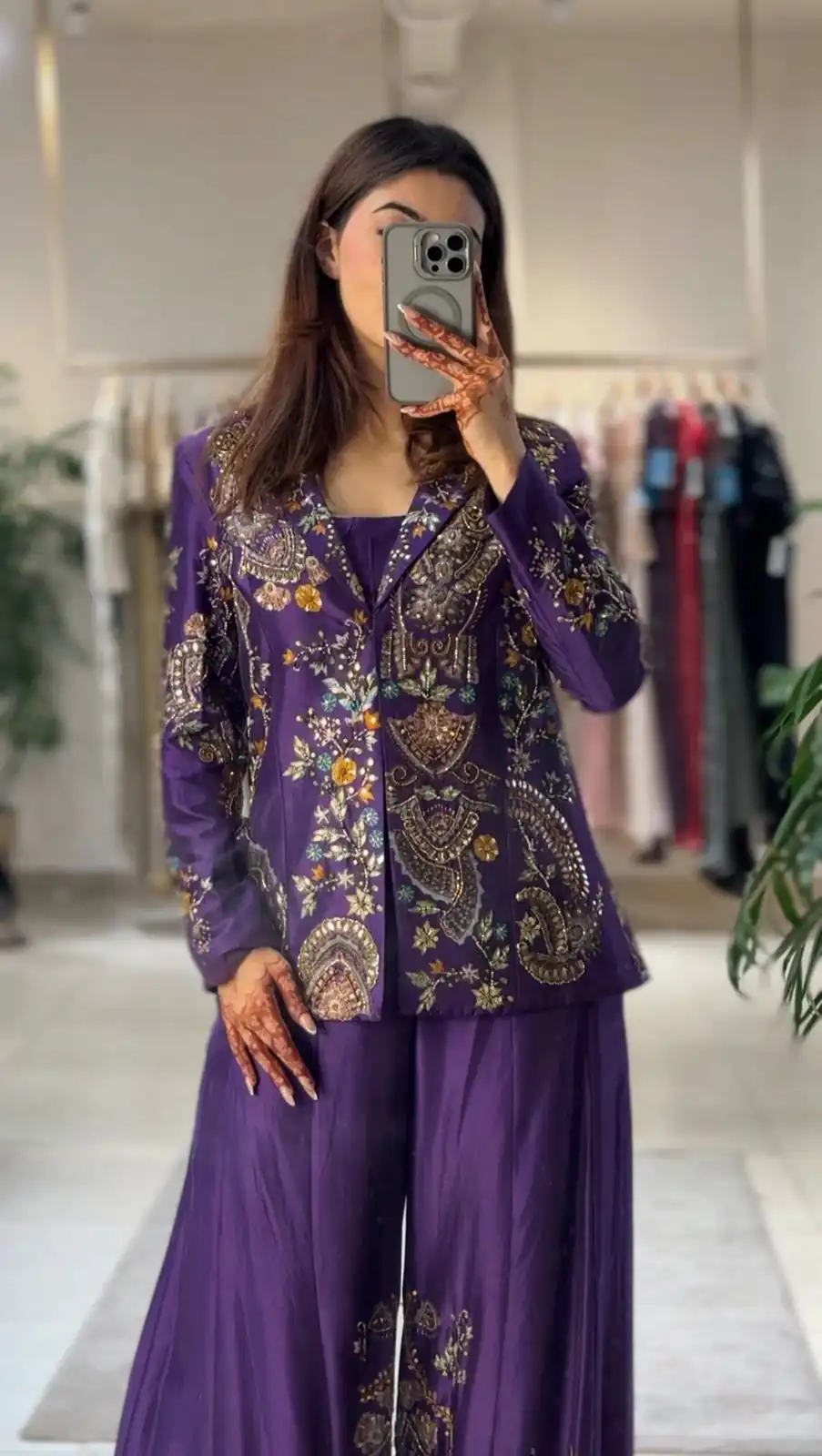 BE 436 Purple Chinon Salwar Suit with Embroidery Work. Wedding, Party, Festive, Now at just ₹2399. Delivery 4-6 Working Days. Shop now. | Jump Suits, Straight Suits, Tops & Bottoms, Track Suits, Trendy Wear, Casual Suits, Creative suits, Designer Suits, Palazzo Suits, Party Wear Suits, Patiala Suits, Salwar suit