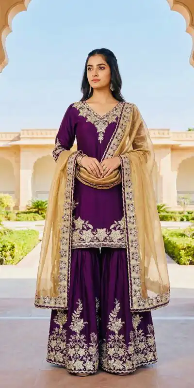 SRK 5244 Purple in Chinon Silk Lace Work & Embroidery Work Salwar Suit . Special Price ₹2399. Delivery 4-6 Working Days. Shop now. | Jump Suits, Straight Suits, Tops & Bottoms, Track Suits, Trendy Wear, Casual Suits, Creative suits, Designer Suits, Palazzo Suits, Party Wear Suits, Patiala Suits, Salwar suit