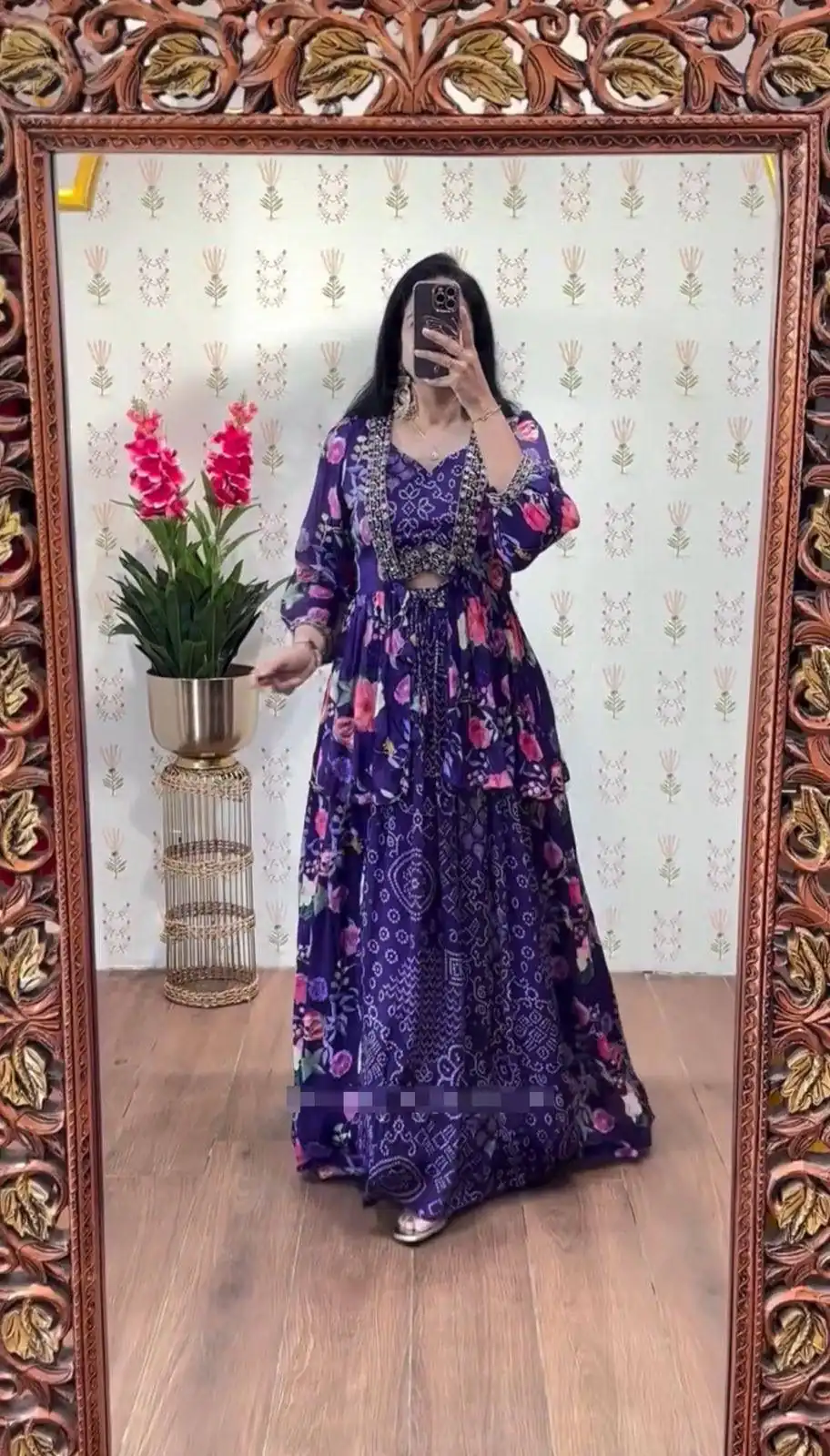 PC 534 Purple Chinon Lehenga Choli with Thread Embroidery & Embroidery Work. Festive Deal ₹2449. Delivery 4-6 Working Days. Shop now. | Bollywood Lehenga, Creative Lehenga, Designer Lehenga, Embroidered Lehenga, Lehenga, Party Wear Lehenga