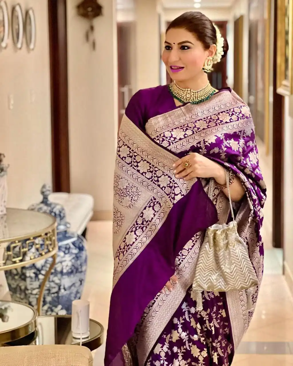 KP 6077 Purple in Soft Lichi Silk Designer Work Saree . Wedding, Party, Festive, Events Special Price ₹1399. Delivery 4-6 Working Days. Shop now. | Bollywood Sarees, Creative Sarees, Designer Sarees, Embroidered Sarees, Ethnic Saree, Modern Digital sarees, Party Wear Sarees, Sarees