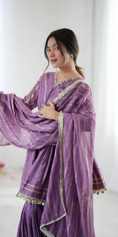 SRK 5300 Purple Mal Chanderi With Lace Work & Mirror Work Salwar Suit . Get it for ₹2099. Delivery 4-6 Working Days. Shop now. | Jump Suits, Straight Suits, Tops & Bottoms, Track Suits, Trendy Wear, Casual Suits, Creative suits, Designer Suits, Palazzo Suits, Party Wear Suits, Patiala Suits, Salwar suit