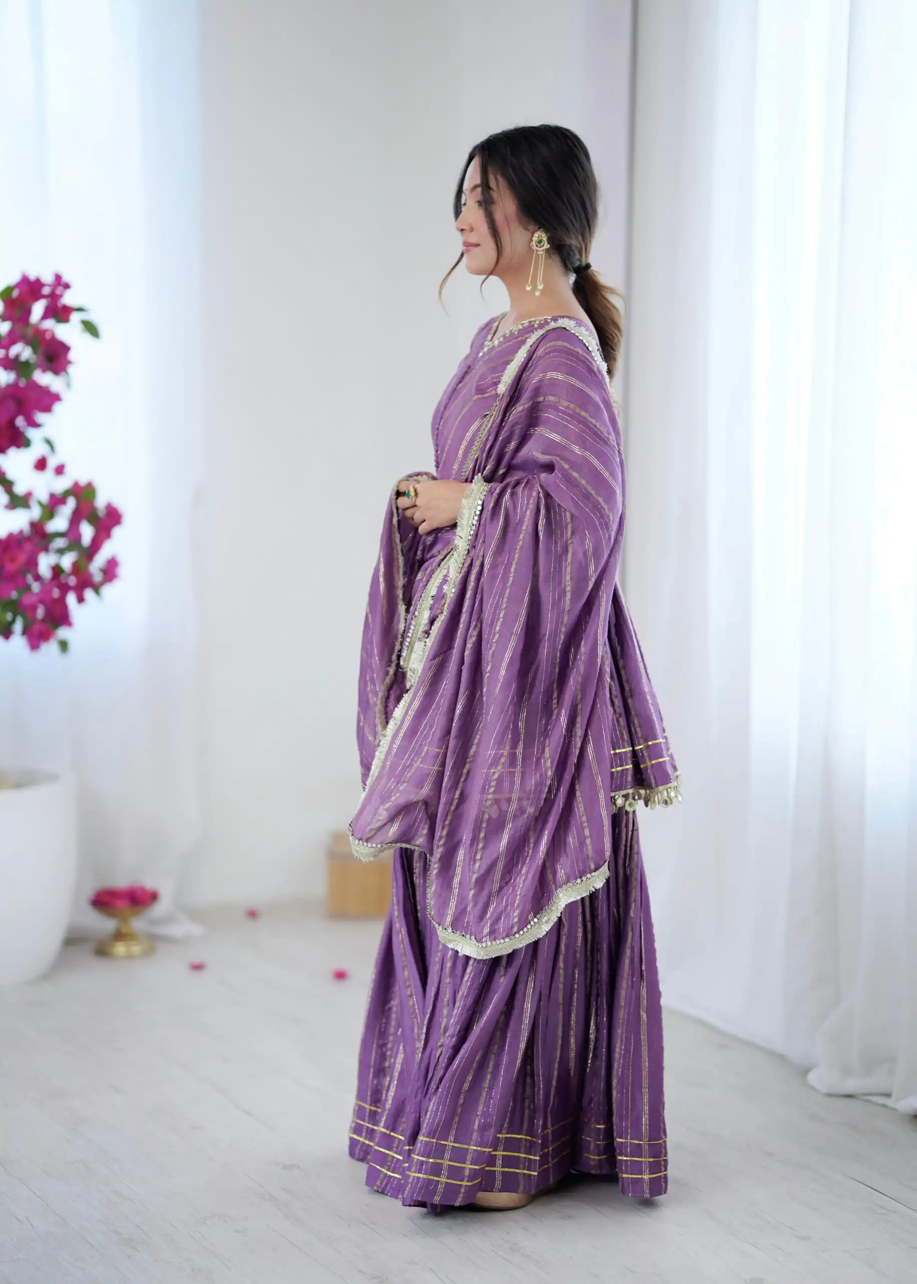 SRK 5300 Purple Mal Chanderi With Lace Work & Mirror Work Salwar Suit . Get it for ₹2099. Delivery 4-6 Working Days. Shop now. | Jump Suits, Straight Suits, Tops & Bottoms, Track Suits, Trendy Wear, Casual Suits, Creative suits, Designer Suits, Palazzo Suits, Party Wear Suits, Patiala Suits, Salwar suit