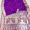 MB 2 Purple Paithani Silk Saree with Lace Work & Zari Work. Introductory Price ₹2049. Delivery 4-6 Working Days. Shop now. | Bollywood Sarees, Creative Sarees, Designer Sarees, Embroidered Sarees, Ethnic Saree, Modern Digital sarees, Party Wear Sarees, Sarees