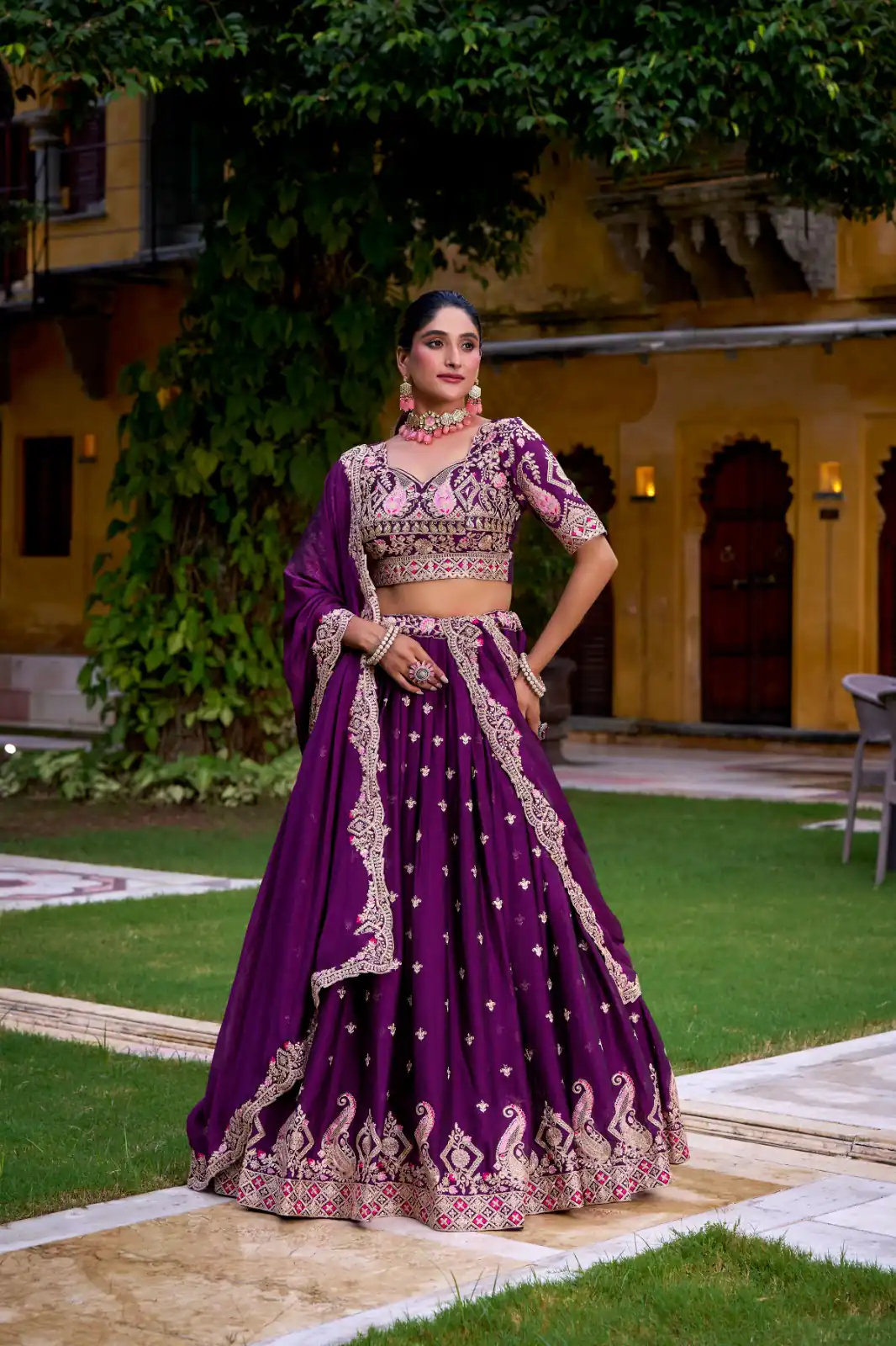 LNB 1456 Purple Color Rangoli Crush Sequins Thread Lehenga Choli . Exclusive Offer ₹3999. Delivery 4-6 Working Days. Shop now. | Bollywood Lehenga, Creative Lehenga, Designer Lehenga, Embroidered Lehenga, Lehenga, Party Wear Lehenga