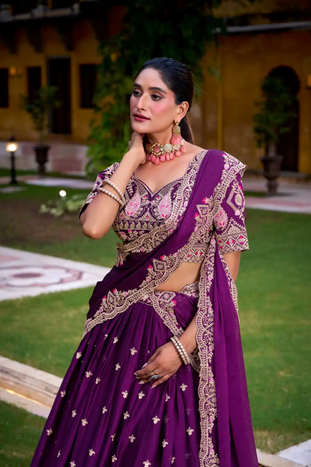 LNB 1456 Purple Color Rangoli Crush Sequins Thread Lehenga Choli . Exclusive Offer ₹3999. Delivery 4-6 Working Days. Shop now. | Bollywood Lehenga, Creative Lehenga, Designer Lehenga, Embroidered Lehenga, Lehenga, Party Wear Lehenga