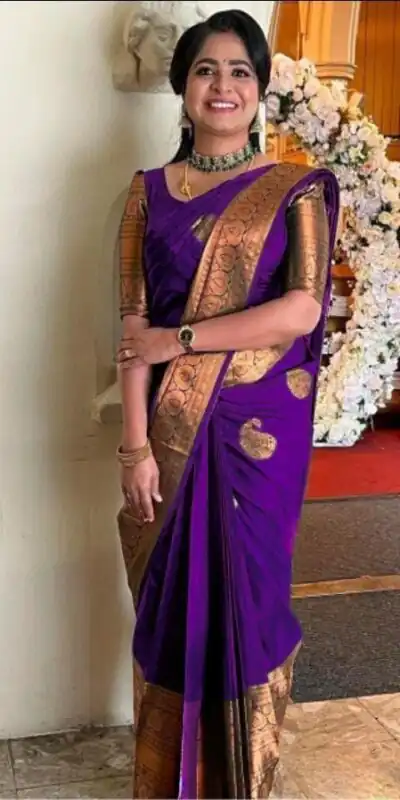KPR 145 Purple Soft Lichi Silk Jacquard Work All Over Saree for Wedding, Party, Family Gatherings,, Pongal Introductory Price ₹1299. Delivery 4-6 Worki | Bollywood Sarees, Creative Sarees, Designer Sarees, Embroidered Sarees, Ethnic Saree, Modern Digital sarees, Party Wear Sarees, Sarees