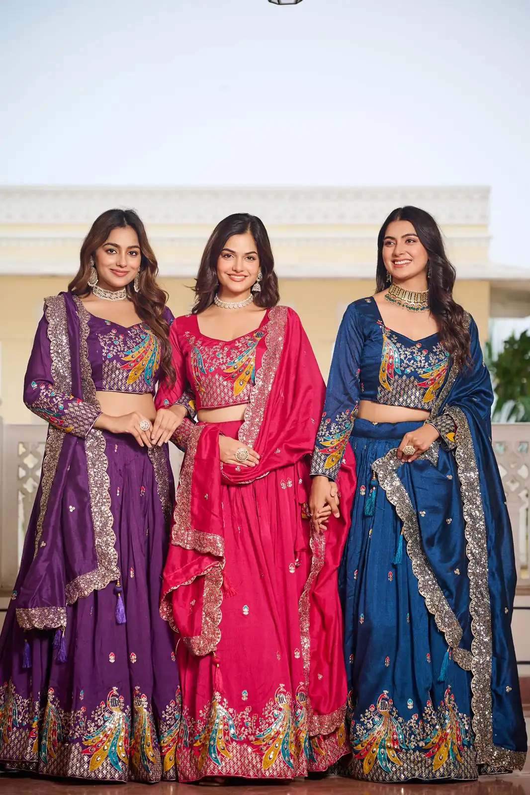 Ram 113 Purple Color Vichitra Lehenga Choli with Embroidery Work. Exclusive Offer ₹3099. Delivery 4-6 Working Days. Shop now. | Bollywood Lehenga, Creative Lehenga, Designer Lehenga, Embroidered Lehenga, Lehenga, Party Wear Lehenga