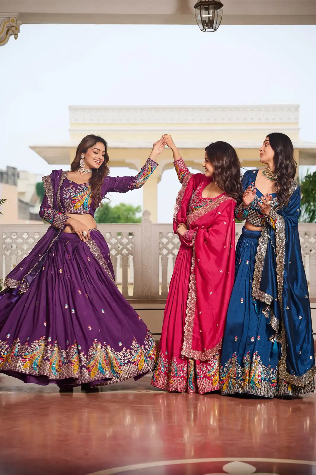 Ram 113 Purple Color Vichitra Lehenga Choli with Embroidery Work. Exclusive Offer ₹3099. Delivery 4-6 Working Days. Shop now. | Bollywood Lehenga, Creative Lehenga, Designer Lehenga, Embroidered Lehenga, Lehenga, Party Wear Lehenga