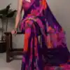 YNF 7032 Purple in Weightless Marbal Lace Work & Lace Border Saree . Grab it for ₹1549. Delivery 4-6 Working Days. Shop now. | Bollywood Sarees, Creative Sarees, Designer Sarees, Embroidered Sarees, Ethnic Saree, Modern Digital sarees, Party Wear Sarees, Sarees