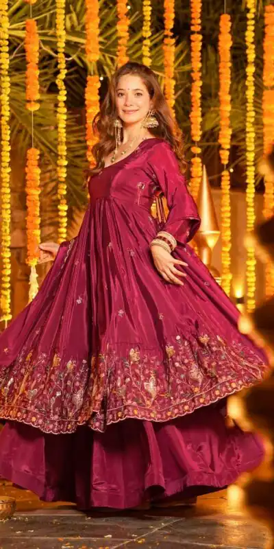 KD 1556 Rani Pink Natural Crap Silk Salwar Suit Perfect for Wedding, Party, Karwa Chauth, Raksha Bandhan, Engagement – . Grab it for ₹2549. Delive | Jump Suits, Straight Suits, Casual Suits, Creative suits, Designer Suits, Palazzo Suits, Party Wear Suits, Patiala Suits, Salwar suit