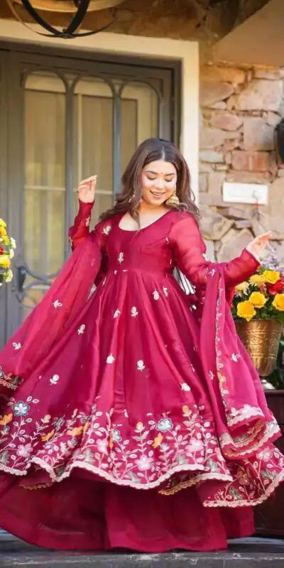 KD 1559 Rani Pink with Designer Work Organza Silk Salwar Suit . Exclusive Offer ₹2599. Delivery 4-6 Working Days. Shop now. | Jump Suits, Straight Suits, Tops & Bottoms, Track Suits, Trendy Wear, Casual Suits, Creative suits, Designer Suits, Palazzo Suits, Party Wear Suits, Patiala Suits, Salwar suit