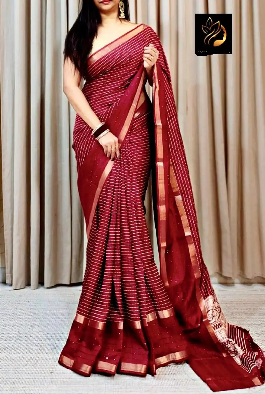 MS 458 Red Color in Dola Silk Lace Border & Sequins Work Saree . Affordable Price ₹1349. Delivery 4-6 Working Days. Shop now. | Bollywood Sarees, Creative Sarees, Designer Sarees, Embroidered Sarees, Ethnic Saree, Modern Digital sarees, Party Wear Sarees, Sarees