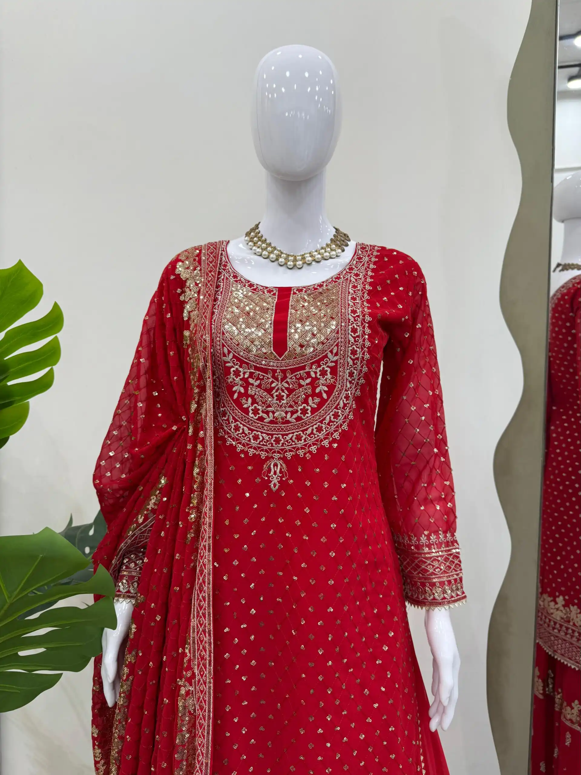 RTC 5899 Red Color Faux Georgette Salwar Suit with Lace Work. Exclusive Offer ₹2599. Delivery 4-6 Working Days. Shop now. | Jump Suits, Tops & Bottoms, Track Suits, Trendy Wear, Casual Suits, Creative suits, Designer Suits, Palazzo Suits, Party Wear Suits, Patiala Suits, Salwar suit, Straight Suits