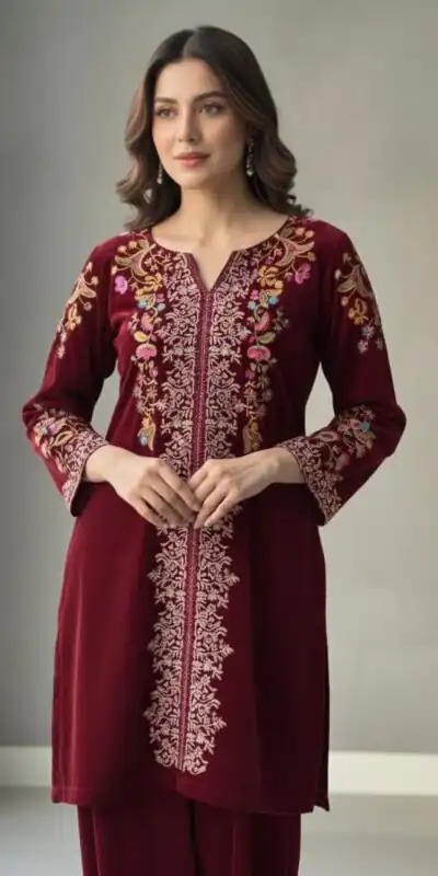 BE 426 Red Color Velvet Salwar Suit with Embroidery Work. Wedding, Party, Festive, Events Available at ₹1799 only. Delivery 4-6 Working Days. Shop now. | Jump Suits, Straight Suits, Tops & Bottoms, Track Suits, Trendy Wear, Casual Suits, Creative suits, Designer Suits, Palazzo Suits, Party Wear Suits, Patiala Suits, Salwar suit