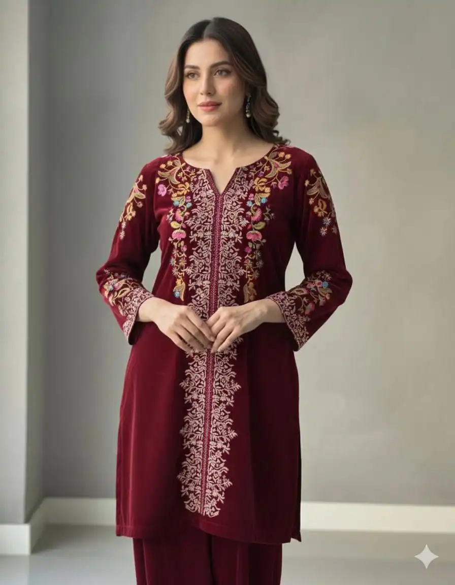 BE 426 Red Color Velvet Salwar Suit with Embroidery Work. Wedding, Party, Festive, Events Available at ₹1799 only. Delivery 4-6 Working Days. Shop now. | Jump Suits, Straight Suits, Tops & Bottoms, Track Suits, Trendy Wear, Casual Suits, Creative suits, Designer Suits, Palazzo Suits, Party Wear Suits, Patiala Suits, Salwar suit