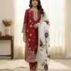 SRK 5315 Red Organza SILK Salwar Suit Perfect for Wedding, Party, Lohri, Ethnic Day, Eid – . Affordable Price ₹2499. Delivery 4-6 Working Days. | Jump Suits, Tops & Bottoms, Track Suits, Trendy Wear, Casual Suits, Creative suits, Designer Suits, Palazzo Suits, Party Wear Suits, Patiala Suits, Salwar suit, Straight Suits