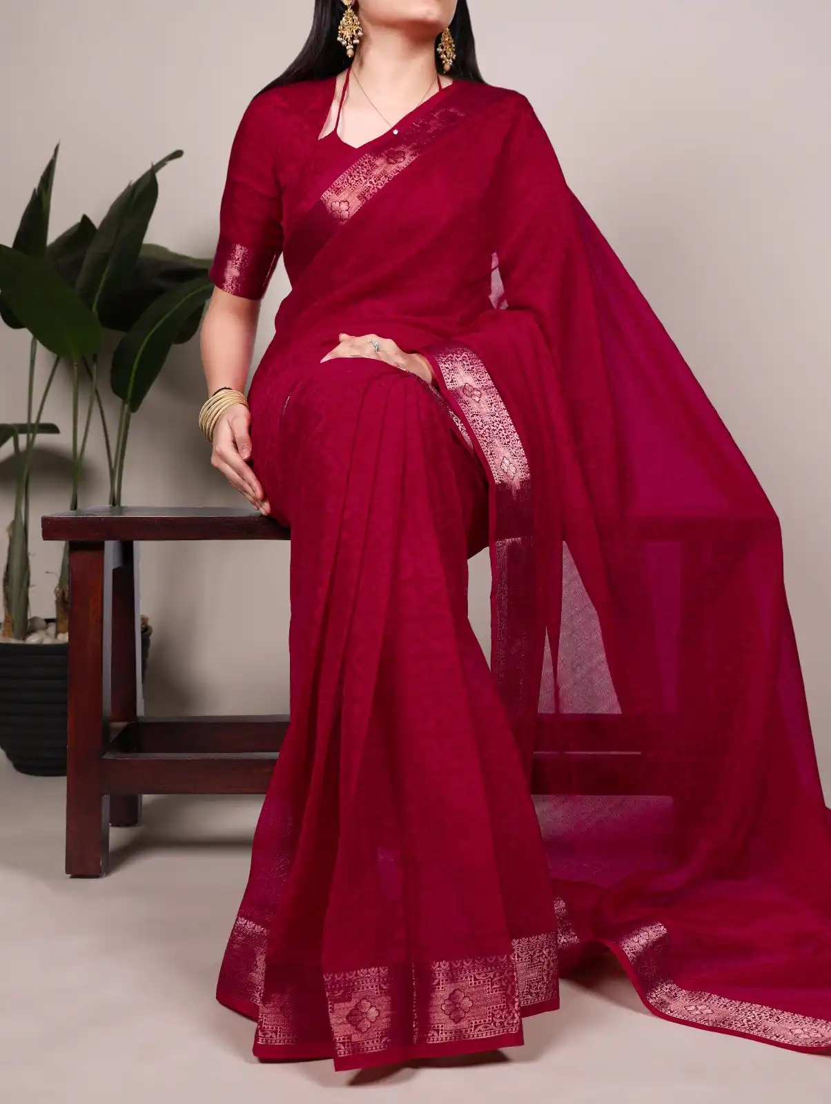 YNF 7911 Red Poly Shimmer Saree Perfect for Wedding, Party, Ganesh Chaturthi, Bridal Wear, Temple Visit –. Available at ₹1499 only. Delivery 4-6 Workin | Bollywood Sarees, Creative Sarees, Designer Sarees, Embroidered Sarees, Ethnic Saree, Modern Digital sarees, Party Wear Sarees, Sarees