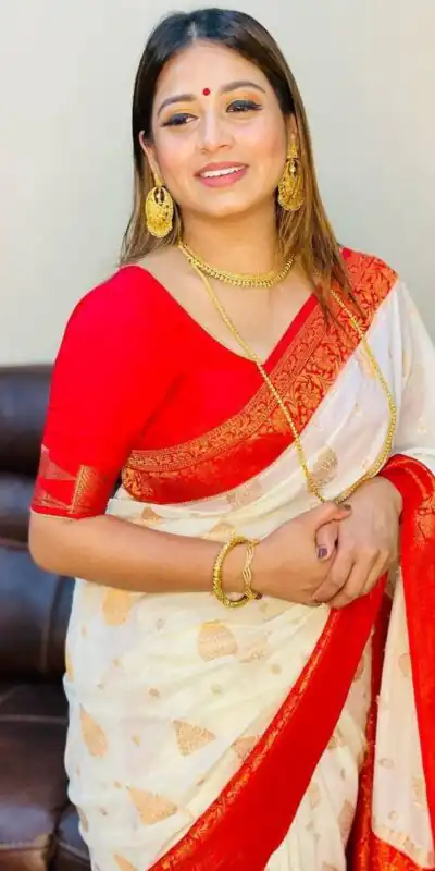 KPR 126 Red in Red Soft Lichi Silk Designer Work Saree . Wedding, Party, Festive, Events, Affordable Price ₹1499. Delivery 4-6 Working Days. Shop now. | Bollywood Sarees, Creative Sarees, Designer Sarees, Embroidered Sarees, Ethnic Saree, Modern Digital sarees, Party Wear Sarees, Sarees