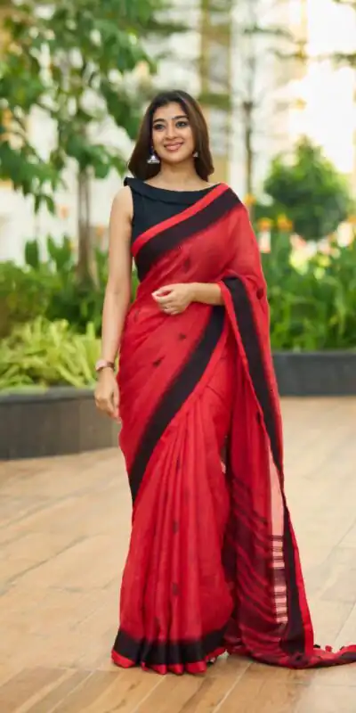 KPR 251 Red Soft Lilan Slab Saree Perfect for Wedding, Party, Temple Visit, Sangeet, Pooja – . Festive Deal ₹1349. Delivery 4-6 Working Days. Shop now. | Bollywood Sarees, Creative Sarees, Designer Sarees, Embroidered Sarees, Ethnic Saree, Modern Digital sarees, Party Wear Sarees, Sarees