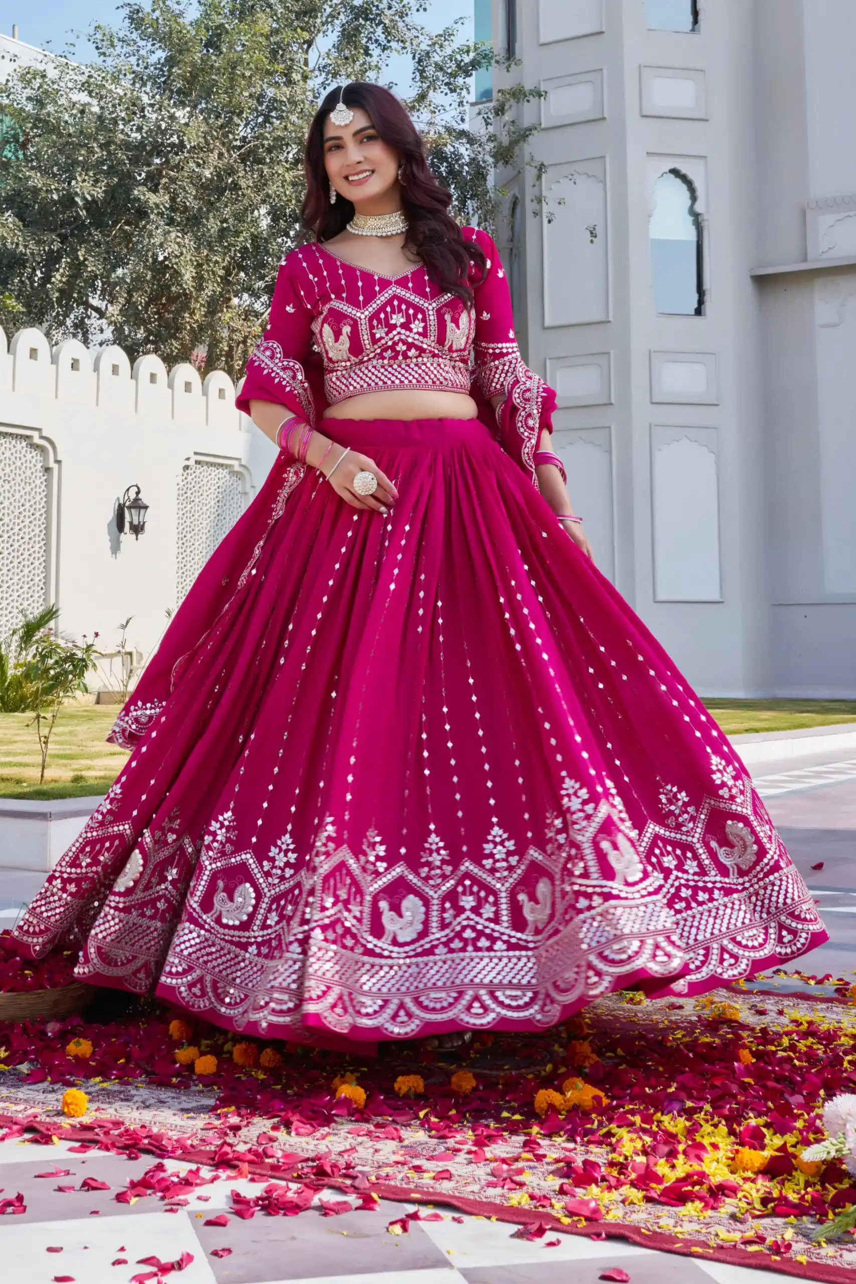 Ram 151 Red Vichitra Lehenga Choli Perfect for Wedding, Party, Haldi, Mehendi, Eid – . Best Price ₹2649. Delivery 4-6 Working Days. Shop now. | Bollywood Lehenga, Creative Lehenga, Designer Lehenga, Embroidered Lehenga, Lehenga, Party Wear Lehenga