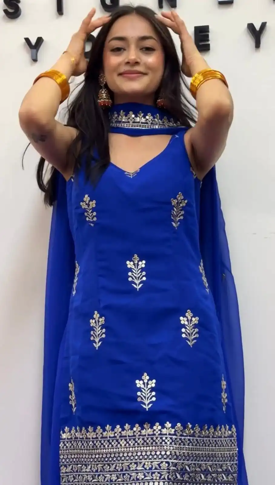 RTC 5944 Royal Blue in Royal Blue Foux Gorgette. Lace Work Salwar Suit Affordable Price ₹1999. Delivery 4-6 Working Days. Shop now. | Designer Suits, Jump Suits, Tops & Bottoms, Track Suits, Trendy Wear, Casual Suits, Creative suits, Palazzo Suits, Party Wear Suits, Patiala Suits, Salwar suit, Straight Suits