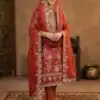 SRK 5321 Rust Crunchy Silk Salwar Suit Perfect for Wedding, Party, Eid, Sangeet, Cultural Events – . Exclusive Offer ₹2499. Delivery 4-6 Working Days. | Jump Suits, Straight Suits, Casual Suits, Creative suits, Designer Suits, Palazzo Suits, Party Wear Suits, Patiala Suits, Salwar suit