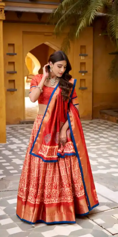 LNB 1252 Rust Dola Silk Lehenga Choli Perfect for Wedding, Party, Raksha Bandhan, Engagement, Onam – . Now at just ₹2449. Delivery 4-6 Working Days. | Bollywood Lehenga, Creative Lehenga, Designer Lehenga, Embroidered Lehenga, Lehenga, Party Wear Lehenga