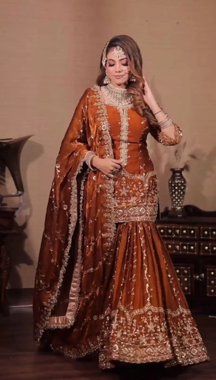 SSR 533 Rust Color Fendy Silk Salwar Suit with Embroidery Work. Affordable Price ₹2149. Delivery 4-6 Working Days. Shop now. | Jump Suits, Straight Suits, Casual Suits, Creative suits, Designer Suits, Palazzo Suits, Party Wear Suits, Patiala Suits, Salwar suit