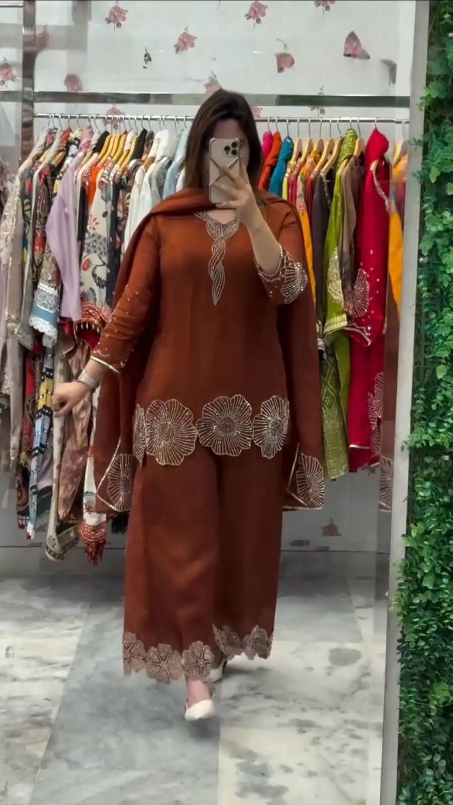 LG 2048 Rust in Rangoli Bead Work Salwar Suit . Wedding, Party, Festive, Events, Best Price ₹2049. Delivery 4-6 Working Days. Shop now. | Jump Suits, Straight Suits, Tops & Bottoms, Track Suits, Trendy Wear, Casual Suits, Creative suits, Designer Suits, Palazzo Suits, Party Wear Suits, Patiala Suits, Salwar suit