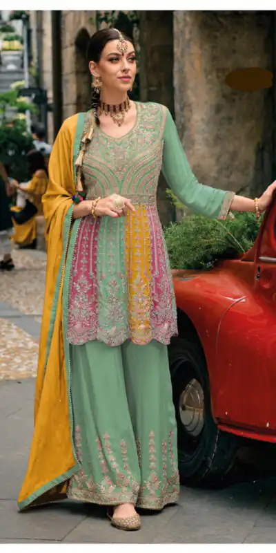 DS Ebaa 1608 Sea Green Chinon Salwar Suit Perfect for Wedding, Party, Diwali, Eid, Cultural Events – . Exclusive Offer ₹2999. Delivery 4-6 Working Days. | Jump Suits, Straight Suits, Tops & Bottoms, Track Suits, Trendy Wear, Casual Suits, Creative suits, Designer Suits, Palazzo Suits, Party Wear Suits, Patiala Suits, Salwar suit