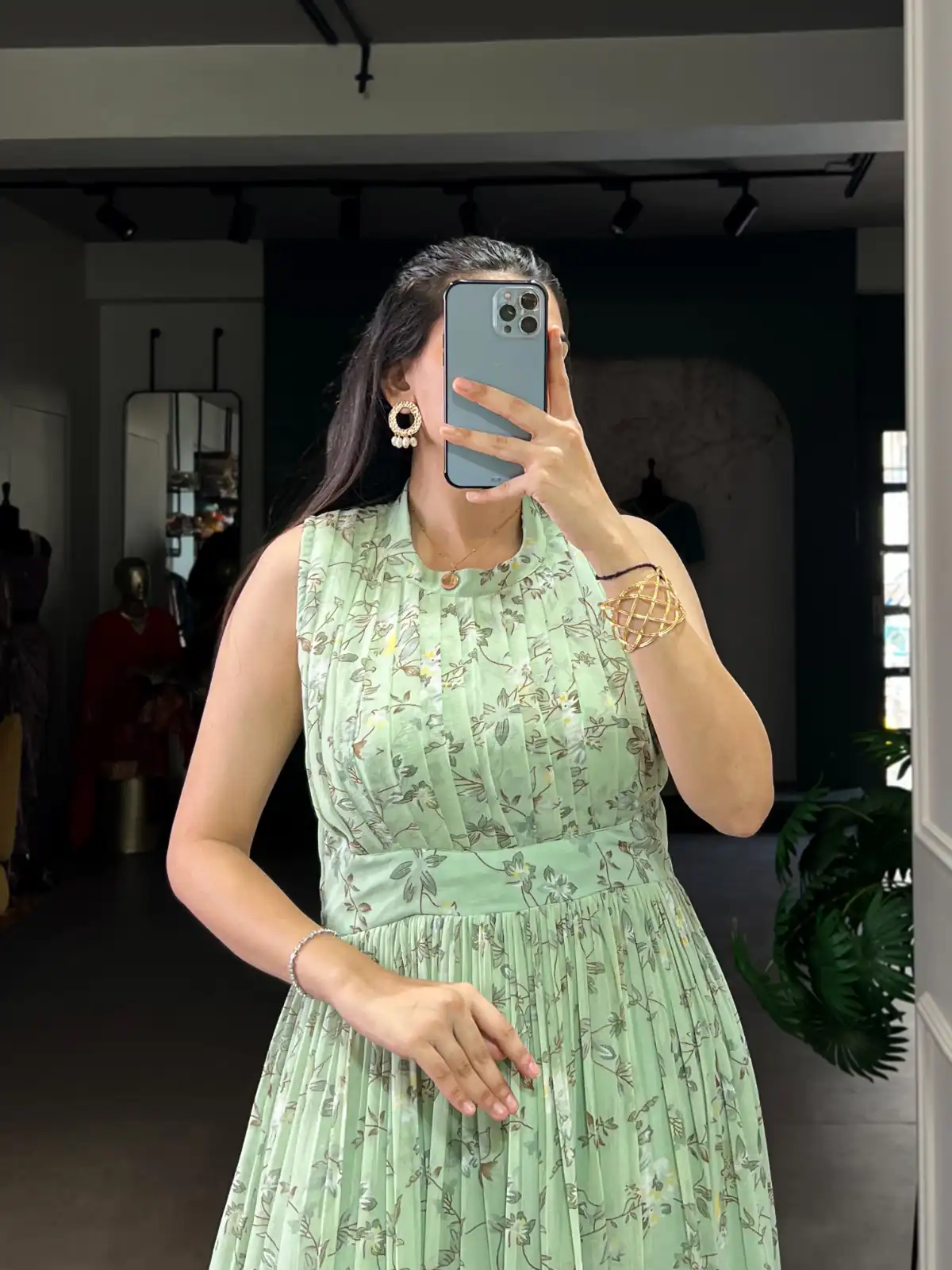 YNF 5200 Sea Green Color Weightless Marbal Gown with Designer Work. Available at ₹1649 only. Delivery 4-6 Working Days. Shop now. | Bollywood Gowns, Creative Gowns, Designer Gowns, Embroidered Gowns, Gowns, Party Wear Gowns