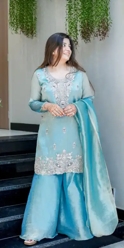 SSR 531 Sky Blue Jimmy Choo Salwar Suit Perfect for Wedding, Party, Baby Shower, Durga Puja, Engagement – . Get it for ₹1949. Delivery 4-6 Working Days. | Jump Suits, Straight Suits, Casual Suits, Creative suits, Designer Suits, Palazzo Suits, Party Wear Suits, Patiala Suits, Salwar suit