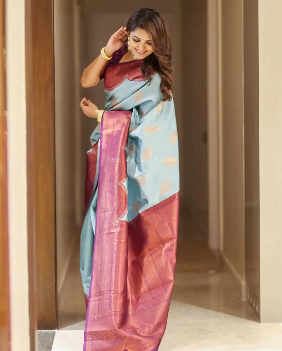 KPR 133 Sky Blue Color Soft Lichi Silk Saree with Designer Work. Exclusive Offer ₹1399. Delivery 4-6 Working Days. Shop now. | Bollywood Sarees, Creative Sarees, Designer Sarees, Embroidered Sarees, Ethnic Saree, Modern Digital sarees, Party Wear Sarees, Sarees