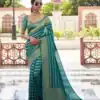 KPR 232 Teal Soft Lichi Silk Saree Perfect for Wedding, Party, Anniversary, Sangeet, Baby Shower – . Now at just ₹1399. Delivery 4-6 Working Days. Shop n | Bollywood Sarees, Creative Sarees, Designer Sarees, Embroidered Sarees, Ethnic Saree, Modern Digital sarees, Party Wear Sarees, Sarees